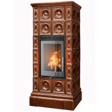 Kachlová Krbová kamna ABX Venezia exklusive L, Hnědá